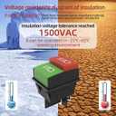 2 x JD 2pcs 30A 125V/250V AC Large Current Rocker Switch ON/Off Switch 4Pins Toggle Switch with UL Certificate (Red green switch)