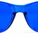 GloFX Blue Color Therapy Glasses Chromotherapy Mood Boosting Glasses