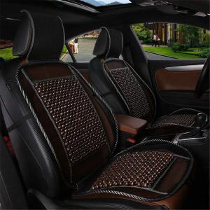 Wood Bead Car Seat Cover Cushion, Cooling & Breathing, Automotive Beaded Driver Seat Massager Cushion for Lower Back Pain, One Size