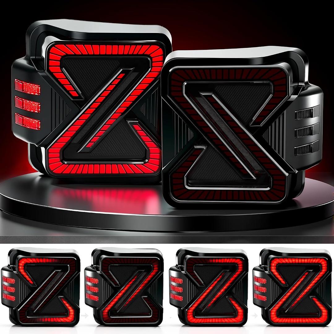 Daikokuya Sequential Led Tail Lights Fit for 2007-2018 Jeep Wrangler JK JKU