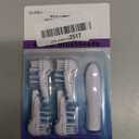 4 Pcs Replacement Tooth Brush Heads with Soft Bristles | Sensitive Toothbrush Heads Compatible with Oral-B 3733 4732 4734 Models  Dual Cleaning Action, Snap-On Design for Daily Oral Care & Cleaning