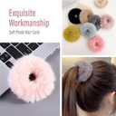 Cat Ears Headband with hair accessory setPlush Halloween Headwear Xmas Themed Party Various styles of hair clips and hairbands (Pink)