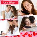 Capsule Letters Message in a Bottle Glass Gift for Lover Favor Bottle Love Letter Valentine's Day Gifts (Black Color 110pcs)