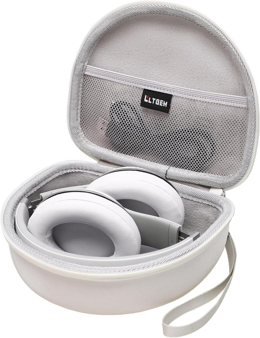 Headphone Case Compatible with Beats Studio Pro/Beats Solo 4 / Beats Studio 3 / Beats Solo 3 / TOZO HA1 and for TOZO HT2 On-Ear Bluetooth Headphones - White