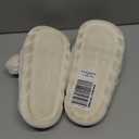 Women's Warm Plush Bunny Animals Slippers Adult Cotton Men's Indoor non-slip Home Thick Bottom Slippers for Winter (6.5-7.5 Women/5.5-6 Men, White)