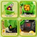 Dinosaur Shooting Toys for Kids 3-5 Years, Movable Target Shooting Games with 2 Air Pump Launcher, Interactive Competition Game Gift for Boys and Girls Ages 3 4 5 6 7 8 Years Old
