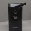 Pohl Schmitt Electric Can Opener with Stainless Steel Blade and Knife Sharpener (Black)