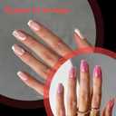 Gellen Short Coffin Press on Nails - 504Pcs Clear Acrylic Nail Tips, Half Matte Finish, Full Coverage Short Coffin Press on Nails 12 Sizes for DIY & Salon Manicure