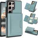 for Samsung Galaxy S26 Ultra Wallet Case, 2-in-1 Detachable Magnetic Wallet Case, Card Holder RFID Blocking, Fashionable Faux Leather Card Slot & Folding Design (Blue)
