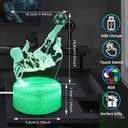 Bestview 3D Soccer Field Night Light, 7 Colors Changing Football Stadium Illusion Lamp with Touch Control, USB Powered Sports Desk Bedside Lamp, Cool Soccer Gifts for Boys Bedroom Decor Fans
