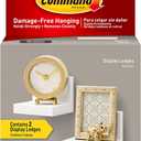 Command Display Ledges, Holds up to 2 lb, Quartz, 2 Ledges with 8 Medium Command Strips, Damage Free Hanging Floating Shelf with Adhesive Strips, Personalize Living Room, Bedroom, Kids Room or Office