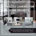 4K Wireless Cameras Mini Small Security Wall Outlet WiFi Camera Indoor Camera for Home SecurityUpgraded (CAM) Not Supporting 5G