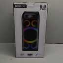 BOHINI Bluetooth Speaker, 160W Peak Powerful Loud Stereo Sound Deep Bass Wireless Boombox Portable Large Party Speakers with Subwoofer TWS Pairing Dynamic LED Light for Outdoor Camping Backyard Events