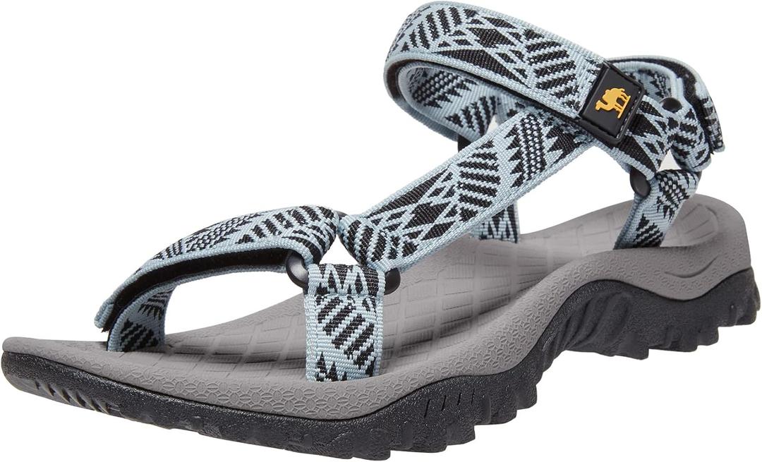 CAMEL CROWN Hiking Sport Sandals for Women Anti-skidding Water Sandals Comfortable Athletic Sandals for Outdoor Wading Beach (10, Blue/Black)
