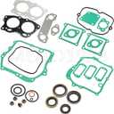 Gasket Seal Rebuild Kit Compatible with EZGO 295cc 350cc 4 Cycle Gas Golf Cart 1991-2008 Fuji Robin Engine Pre MCI inc MCI Breather Gasket