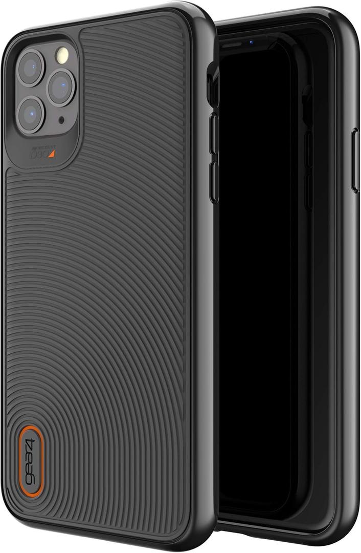 Gear4 ZAGG Battersea Compatible with iPhone 11 Pro Max Case, Advanced Impact Protection with Integrated D3O Technology Phone Cover - Black