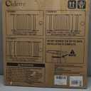 Cideny Baby Gate No Drilling, 29"-40" Auto Close Dog Gate Indoor for Doorways & Stairs, Pressure Mounted Adjustable Pet Gate, Easy Walk Through Child Gate for Children & Pets Stroller Friendly, White (29-40"Wide, 28"Tall)