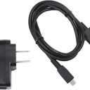 NiceTQ Wall AC Battery Power Charger + USB Charger Data Cable for VTech Kidizoom Smartwatch DX (2nd Generation)