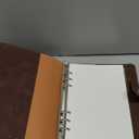 FYY A5 Binder Refillable Planner Notebook 6 Ring PU Leather Binder Journal with Pockets, Dividers, Refill Paper Dark Brown