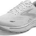 Brooks Womens Adrenaline GTS 23 Supportive Running Shoe (7, White/Oyster/Silver)