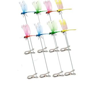 8PCS Dragonfly Clip, 3D Fake Dragonfly Clips to Keep B ugs Away,Artificial Dragon Fly for Deer and Horse,Fly Scare Devices for Indoor Outdoor