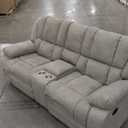 Grey Recliner Couch With Cup Holders
