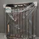 Mom's Choice-GROWNSY Baby Gate for Stairs, 30.5"-43" Pressure Mounted Pet Gate for Doorways-Auto Close Dog Gate for The House-Easy Installation & Walk Thru Wide Safety Gate (Brown)