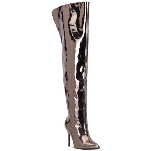 INC Womens SEDONA Metallic Pointed toe Over-The-Knee Boots 6.5 Medium (B,M)
