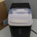 Aeitto Nugget Ice Maker Countertop, 42lbs/24H Ice Machine with 1.5L Water Tank, Rapid Ice Release in 6 Mins, Self-Cleaning Pebble Ice Maker with Basket and Scoop for Home Office RV and Party, Black