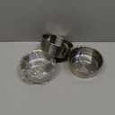 P&P CHEF 5 Inch Round Cake Pan Set of 3, Stainless Steel Round Baking Layer Pans Bakeware for Layer Birthday Cake, Fit Oven/Pots/Pressure Cooker, Leakproof & Dishwasher Safe, Silver