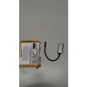 Amazon Basics Aluminum USB-C to RJ45 Gigabit Ethernet Adapter, Fast Network, Grey, 2.07 x 0.81 x 0.6 inches