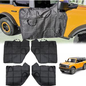 Door Storage Bag Fit for 2021-2026 Ford Bronco 4-Door Front and Rear Door Bags 4PC