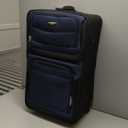 Travel Select Amsterdam Softside Expandable Luggage with Rolling Wheels, Navy, 8-Piece Set (15/21/25/29) with Packing Cubes