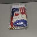 2 x 4th of July Decorations 33ft American String Flags Banner+ 10Pcs Handheld USA Stick Flag+ 30Pcs Red White Blue Balloons+2 Sheet Stickers Party Decor for 4th of July America Patriotic Day Memorial Day