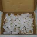 80 Pcs Outdoor Light Clips Hooks for Outdoor String Lights 1 5/8" Fascia Board Clips Christmas Light Hangers Gutter Clips for Hanging Outdoor Lights Christmas Village Accessories