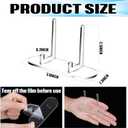 2 x Novabright 20 Pcs Clear Acrylic Trading Card Display Stand Baseball Card Display Table Versatile Easel Picture Holder Stands for Psa Graded Trade Shows Small Items