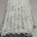 BEDELITE Fleece Throw Blanket for Couch - 300GSM Soft & Warm Fluffy Green Blanket, Decorative and Giftable Striped Blankets for Women, Men, 50"x60"