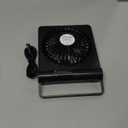 Koonie USB Fan, Strong Wind Ultra Quiet Small Desk Fan 220 Tilt Folding 3 Speeds Adjustable USB-C Corded Powered Personal Fan for Home Office Desktop Black (5.7 inch)