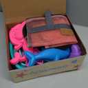 Collapsible Beach Sand Toys for Kids - Travel Beach Toys with 2 Collapsible Beach Buckets, Mesh Bags, Animal Sand Molds, Sand Bucket Shovel Set Sandbox Toy for Toddlers Kids