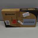 Universal TV Stand - Table Top TV Stand for 27-60 inch LCD LED TVs - 9 Level Height Adjustable TV Base Stand with Tempered Glass Base & Wire Management, VESA 400x400mm