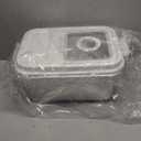 Honeydak 14.76 x 10.4 x 7.28 Inches Stainless Steel Dog Food Storage Container with Silicone Airtight Lid with Scoop Metal Pet Dog Cat Food Storage Container Keep Fresh Easy to Clean (18 lb)