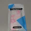 NITITOP Compatible with iPhone 16 Pro Case Clear Cute Aesthetic Floral Flower Hibiscus Pattern for Girls Women Soft TPU Full Camera Lens Shockproof Protective Phone Cover - Pink2