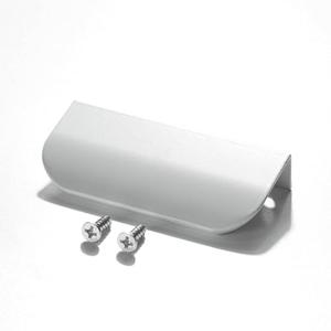 MATOOYA Finger Edge Pulls for Cabinets, Hidden Drawer Pulls - Flat Cabinet Pulls for Easy Installation - Cabinet Handles Modern Aluminum Alloy Kitchen Furniture Upgrade(8, White, 80mm/3.15inch)