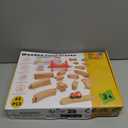 Wooden Train Tracks 60 Piece Set, Track Expansion Accessories for Toddlers 3-5 - 100% Compatible with All Major Brands Including Thomas & Brio Wooden Railway System