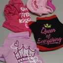 4 Pieces Dog Clothes for Small Dogs Girl Spring Summer Puppy Shirts Cute Soft Pet T-Shirt Cat Outfit for Pets Teacup Chihuahua Yorkie Clothing,XX-Small