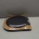 Mayfair Padded Toilet Seat, Cushioned Soft Vinyl over Wood Core Seat, Secure Hinges, Easy Clean, Made in USA, Round, Black