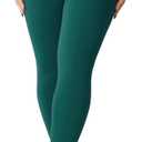 UNISSU Hugcurve No Front Seam High Waisted Workout Leggings for Women Buttery Soft Yoga Pants Gym Athletic Tights - 25'' Evergreens X-Small