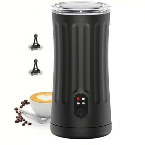 Milk-Frother, 4-in-1 Milk-Steamer-and-Frother, Hot & Cold Foam Milk Warmer with Temperature Control, Auto Shut-Off Frothers for Coffee, Latte, Cappuccino, Macchiato