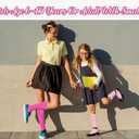 3 Pairs Kids Compression Socks 15-20 mmHg Knee Length Compression Stockings Travel Socks for Kids Childrens