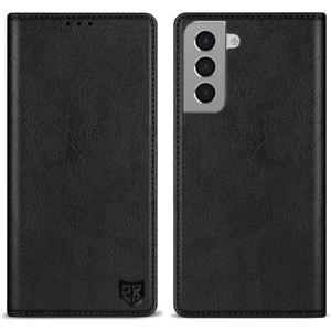 ZZXX for Samsung Galaxy S21 Wallet Case with [RFID Blocking] Card Slot Stand Strong Magnetic Leather Flip Fold Protective Phone Case for Samsung Galaxy S21 Case Wallet(Black-6.2 inch)